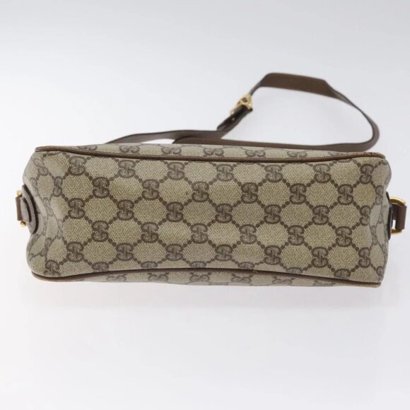 GUCCI GG Supreme Shoulder Bag PVC Beige Gold - Picture 9 of 16